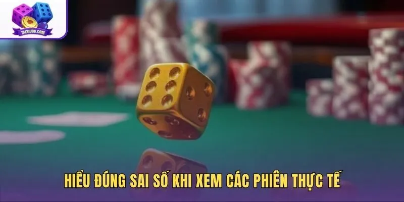 Số liệu quan sát và xác suất lý thuyết là hai đại lượng khác nhau