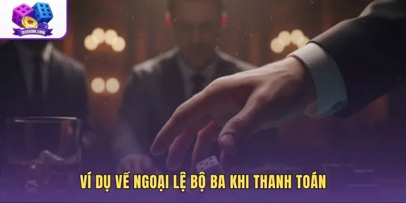 Ví dụ tổng điểm bộ ba và kết quả thanh toán